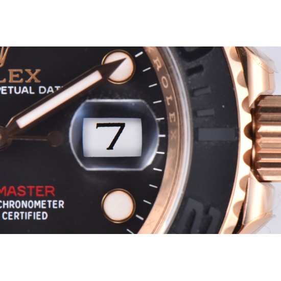 Rolex-Yacht-Master 126655 40mm RG/RU Black/Dot Clean VR3235