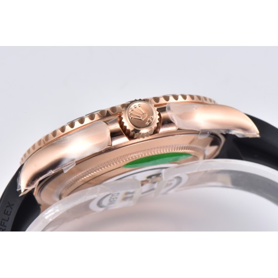 Rolex-Yacht-Master 126655 40mm RG/RU Black/Dot Clean VR3235