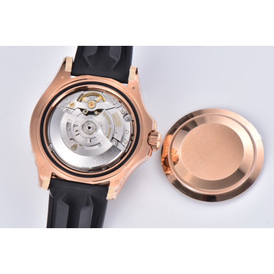 Rolex-Yacht-Master 126655 40mm RG/RU Black/Dot Clean VR3235