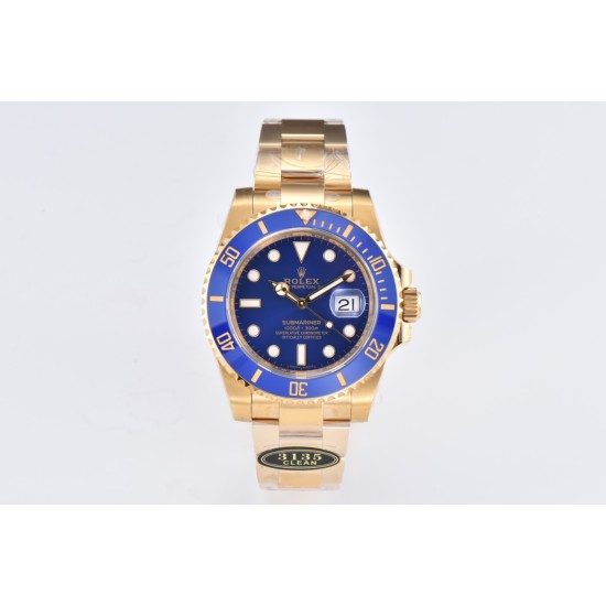 Rolex-Submariner 116618 LB 40mm 904L YG/SS Blue Dial Clean VS3135