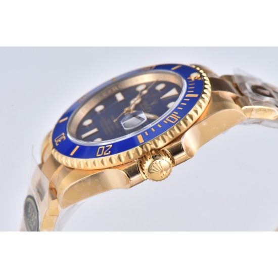 Rolex-Submariner 116618 LB 40mm 904L YG/SS Blue Dial Clean VS3135