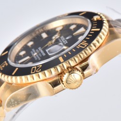 Rolex-Submariner 116618LN 40mm YG/YG Black/Dot Clean VS3135
