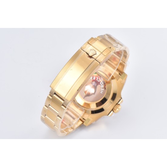 Rolex-Submariner 116618LN 40mm YG/YG Black/Dot Clean VS3135