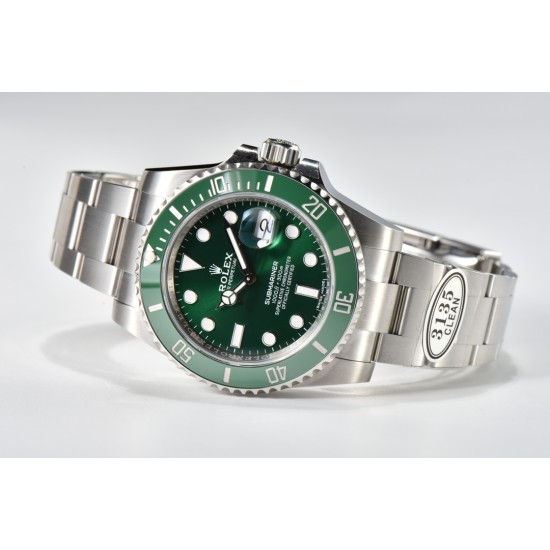 Rolex-Submariner 116610LV Hulk 40mm SS/SS Green Dial Clean VS3135