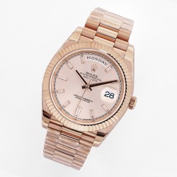 Rolex-DayDate 228235 40mm RG/RG Gold/Stk EWF(JDF) V4 VR3255 (Gain Weight)