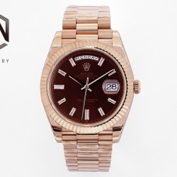 Rolex-DayDate 228235 40mm Pres RG/RG Brown/Dia EWF(ARF) VR3255