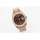 Rolex-DayDate 228235 40mm RG/RG Brown Textured/Stk EWF(JDF) V4 VR3255 (Gain Weight)