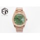 Rolex-DayDate 228235 40mm RG/RG Green/Rmn EWF(KF) VR3255(Gain Weight)