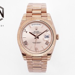 Rolex-DayDate 228235 40mm RG/RG Rose Gold/Rmn EWF(JDF) V4 VR3255 (Gain Weight)