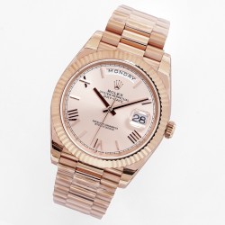 Rolex-DayDate 228235 40mm RG/RG Rose Gold/Rmn EWF(JDF) V4 VR3255 (Gain Weight)
