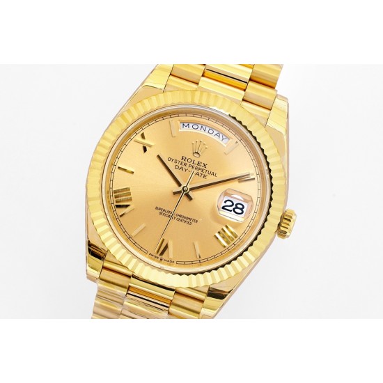Rolex-DayDate 40mm YG/YG Gold/Rmn EWF A2836