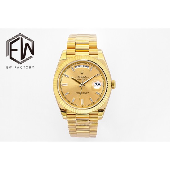 Rolex-DayDate 40mm YG/YG Gold/Dia EWF A2836