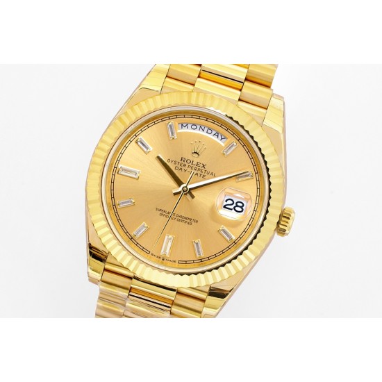 Rolex-DayDate 40mm YG/YG Gold/Dia EWF A2836