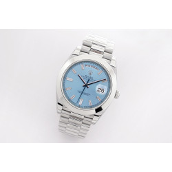 Rolex-DayDate 40mm SS/SS Blue/Dia EWF A2836