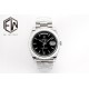 Rolex-DayDate 40mm SS/SS Black/Stk EWF A2836