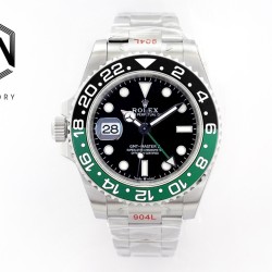 Rolex-GMT Master II 126720 Sprite Left Oys 40mm SS/SS Black Dial EWEF SH3285