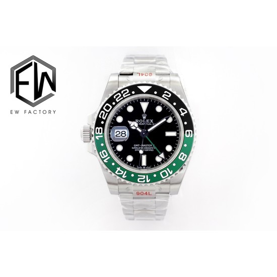 Rolex-GMT Master II 126720 Sprite Left Oys 40mm SS/SS Black Dial EWEF SH3285