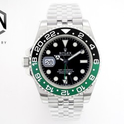 Rolex-GMT Master II 126720 Sprite Left Jub 40mm SS/SS Black Dial EWEF SH3285