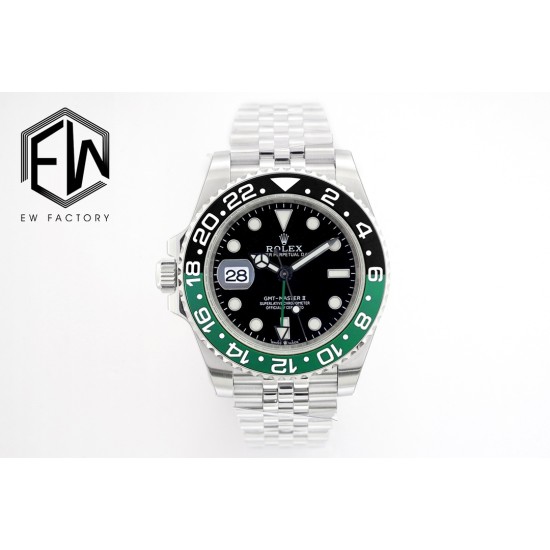 Rolex-GMT Master II 126720 Sprite Left Jub 40mm SS/SS Black Dial EWEF SH3285