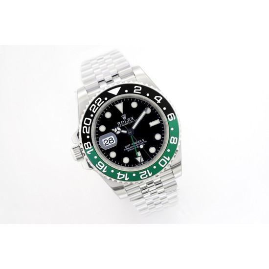 Rolex-GMT Master II 126720 Sprite Left Jub 40mm SS/SS Black Dial EWEF SH3285