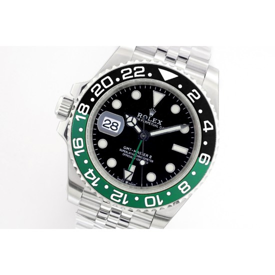 Rolex-GMT Master II 126720 Sprite Left Jub 40mm SS/SS Black Dial EWEF SH3285