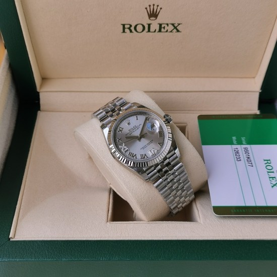 Rolex-Datejust 126234 36mm Jub SS/SS Silver/Rmn EWF(GDF) SH3235