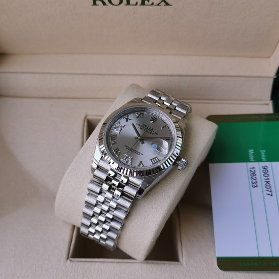 Rolex-Datejust 126234 36mm Jub SS/SS Silver/Rmn EWF(GDF) SH3235