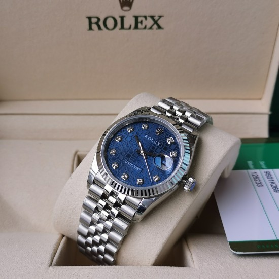 Rolex-Datejust 126234 36mm Jub SS/SS Blue Textured EWF(GDF) SH3235