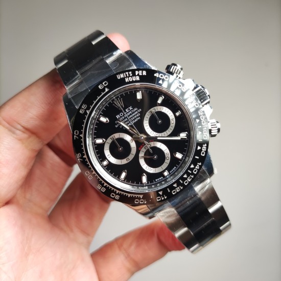 Rolex-Daytona 116500 40mm SS/SS Black Dial BTF DD4130