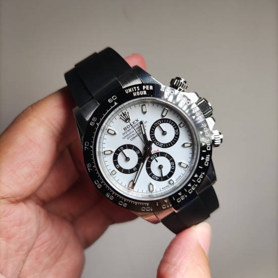 Rolex-Daytona 116500 40mm SS/RU White Dial Clean DD4130