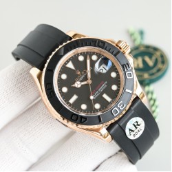 Rolex-Yacht-Master 126655 40mm RG/RU Black/Dot ARF VR3235(Tungsten Heavy Version)