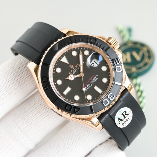 Rolex-Yacht-Master 126655 40mm RG/RU Black/Dot ARF VR3235(Tungsten Heavy Version)