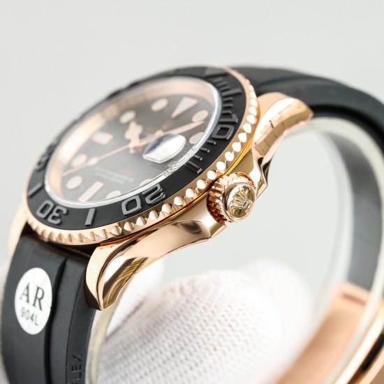 Rolex-Yacht-Master 126655 40mm RG/RU Black/Dot ARF VR3235(Tungsten Heavy Version)