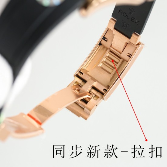 Rolex-Yacht-Master 126655 40mm RG/RU Black/Dot ARF VR3235(Tungsten Heavy Version)