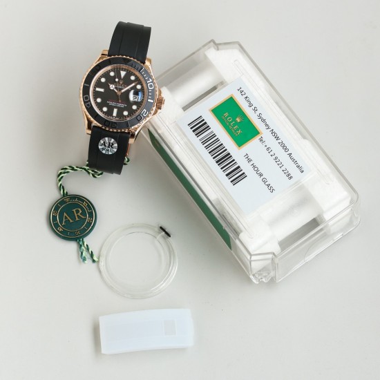 Rolex-Yacht-Master 126655 40mm RG/RU Black/Dot ARF VR3235(Tungsten Heavy Version)