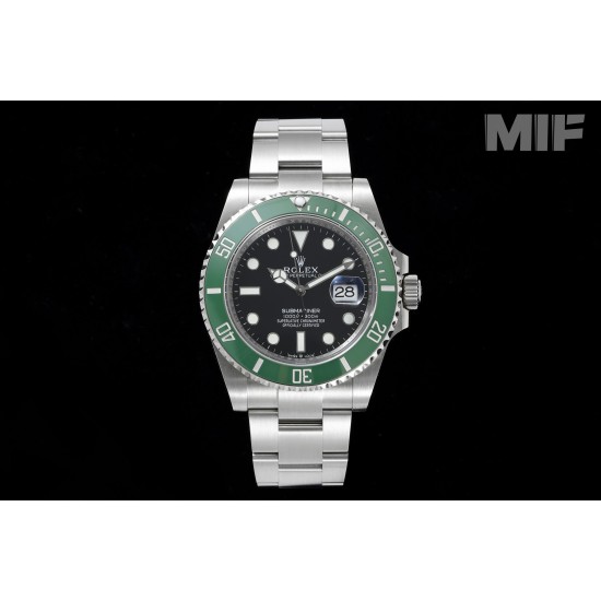 Rolex-Submariner 126610LV 41MM 904L SS/SS Green Bezel MIF VR3235