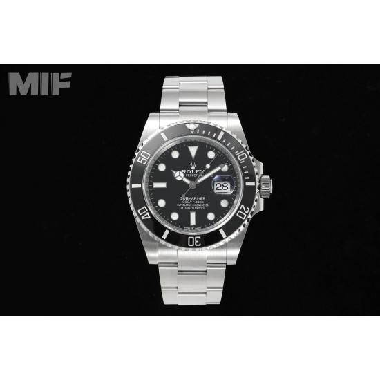 Rolex-Submariner 126610LN 41MM 904L SS/SS Black Bezel MIF VR3235