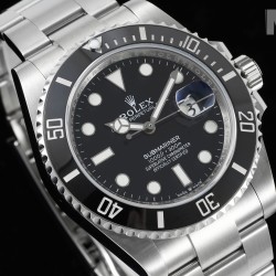 Rolex-Submariner 126610LN 41MM 904L SS/SS Black Bezel MIF VR3235