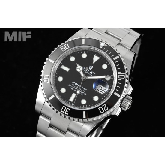 Rolex-Submariner 126610LN 41MM 904L SS/SS Black Bezel MIF VR3235