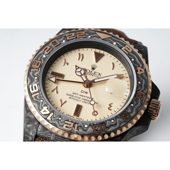 Rolex-GMT Master II DIW 40mm Num FC/NY Cream/Arab DIWF A3285