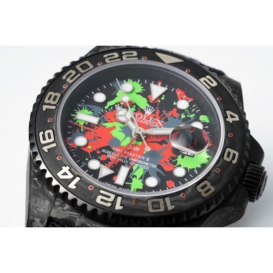 Rolex-GMT Master II DIW 40mm Num FC/NY Motley/Dot DIWF A3285