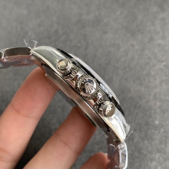 Rolex-Daytona 126500 40mm SS/SS White Dial NOOB SH4130 Super Clone