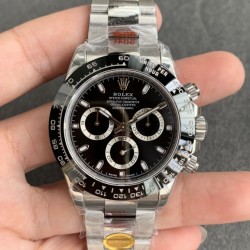 Rolex-Daytona 126500 40mm SS/SS Black Dial NOOB SH4130 Super Clone
