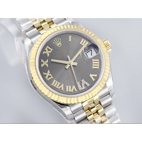 Rolex-Datejust 278273 31mm Jub Dia YG/SS Grey/Rmn EWF A2236