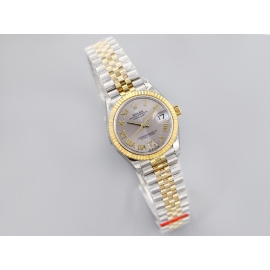 Rolex-Datejust 31mm 278273 YG/SS Silver/Rmn EWF MY8215