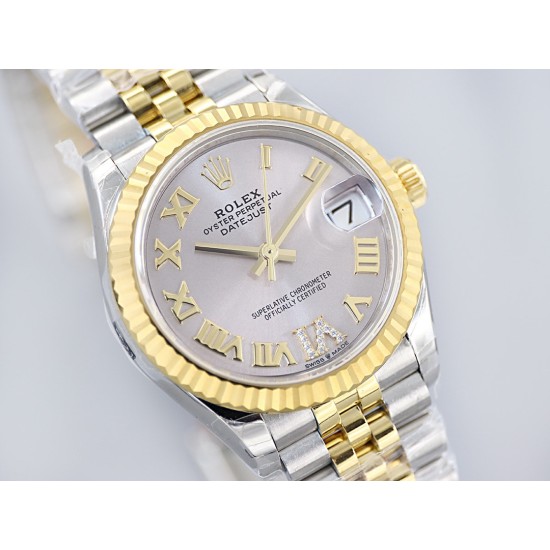 Rolex-Datejust 31mm 278273 YG/SS Silver/Rmn EWF MY8215