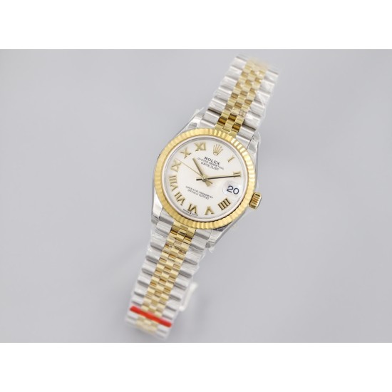 Rolex-Datejust 31mm 278273 SS/RG White/Rmn EWF MY8215