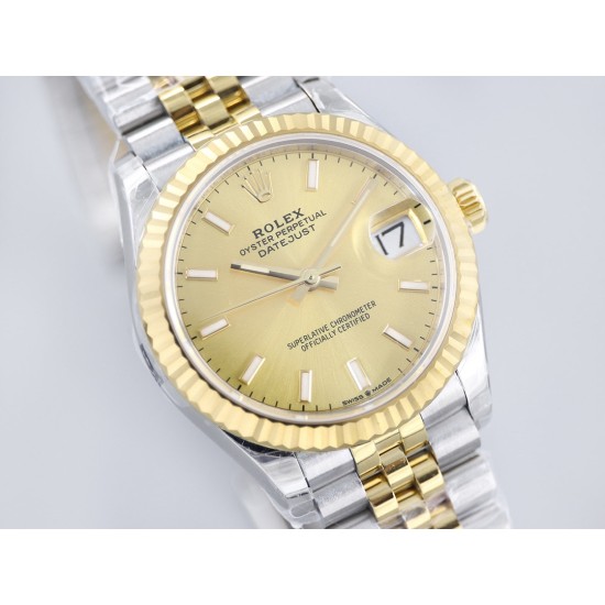 Rolex-Datejust 278273 31mm Jub YG/SS Yellow Gold Dial EWF A2824