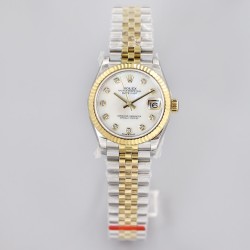 Rolex-Datejust 31mm 278273 YG/SS Silver/Dia EWF MY8215