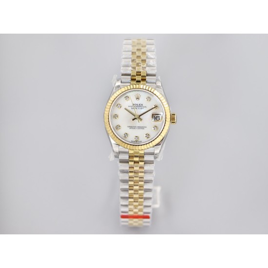 Rolex-Datejust 31mm 278273 YG/SS Silver/Dia EWF MY8215